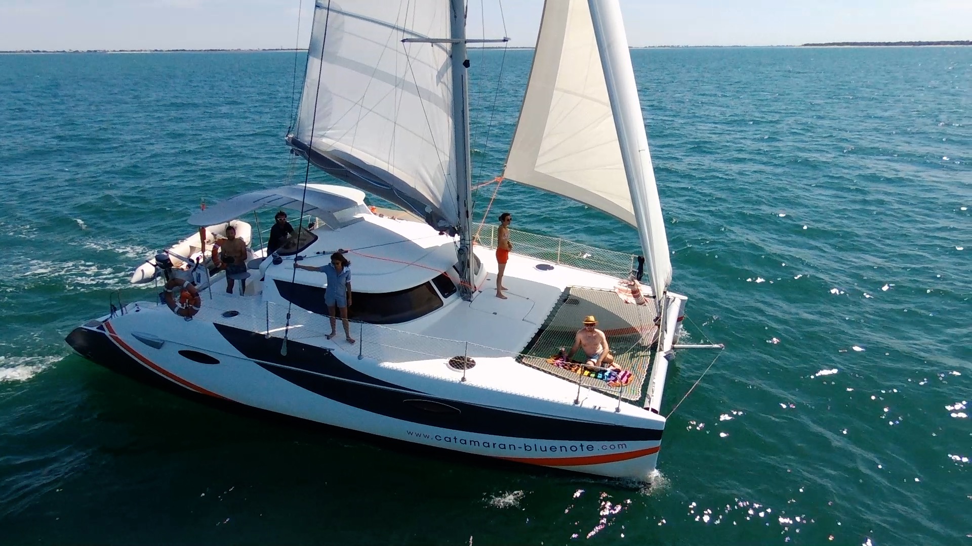 Catamaran en croisière à l'île de ré